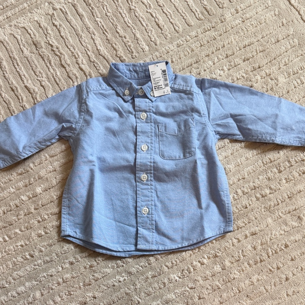 NWT Light Blue Baby Button-Down Dress Shirt